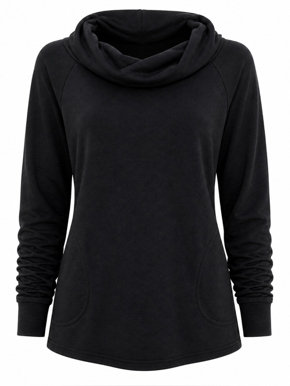 EMK Everyday Black Cowl Neck Top NWT Small Canada